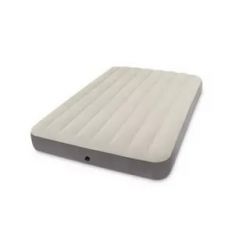 Надувной матрас двуспальный 152x203x25 см флокированный для сна INTEX 64103