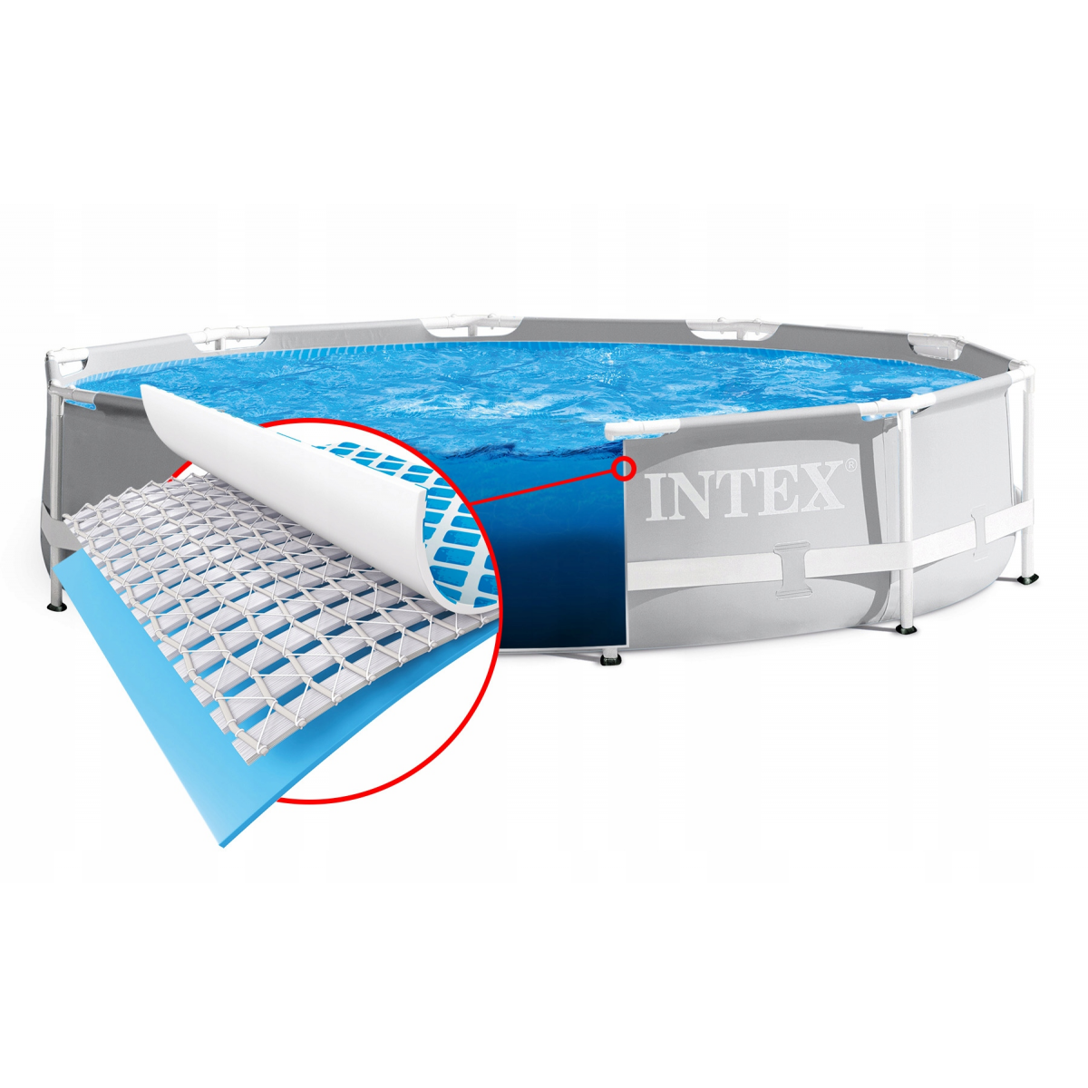Чашковый пакет 5,49 х 1,32 м для каркасного бассейна Ultra Frame INTEX 12436A Чашковый пакет 5,49 х 1,32 м для каркасного бассейна Ultra Frame INTEX 12436A